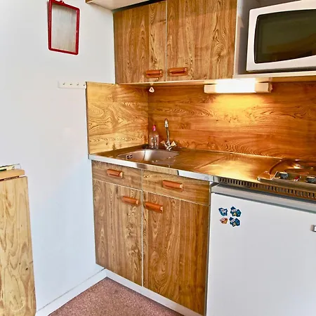 Studio cabine 5 pers, proche pistes, balcon sud-ouest - FR-1-340-65