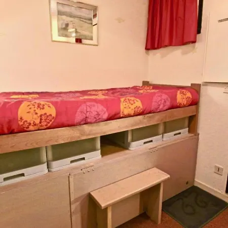 Studio cabine 5 pers, proche pistes, balcon sud-ouest - FR-1-340-65